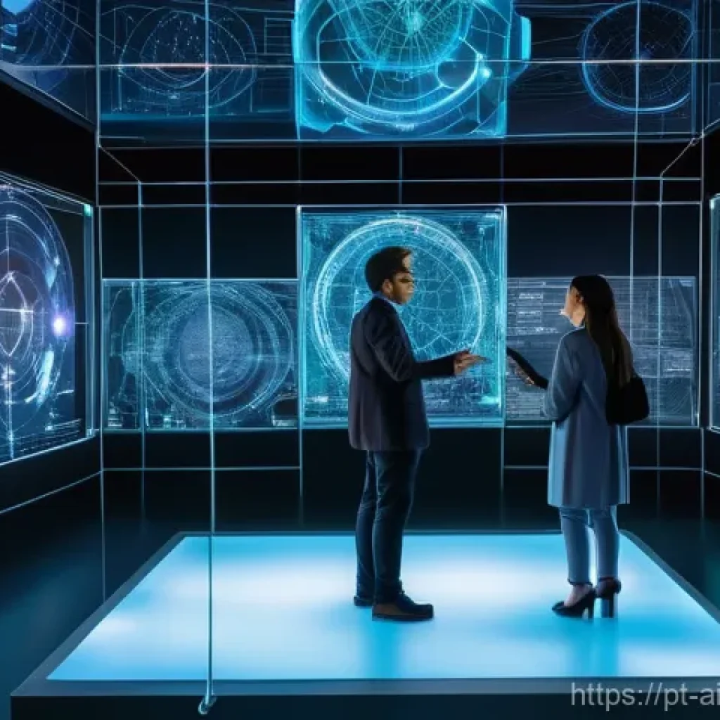 AI 윤리와 AI 윤리적 의사결정 - **Prompt:** A diverse group of scientists and ethicists, including men and women of various ages and...